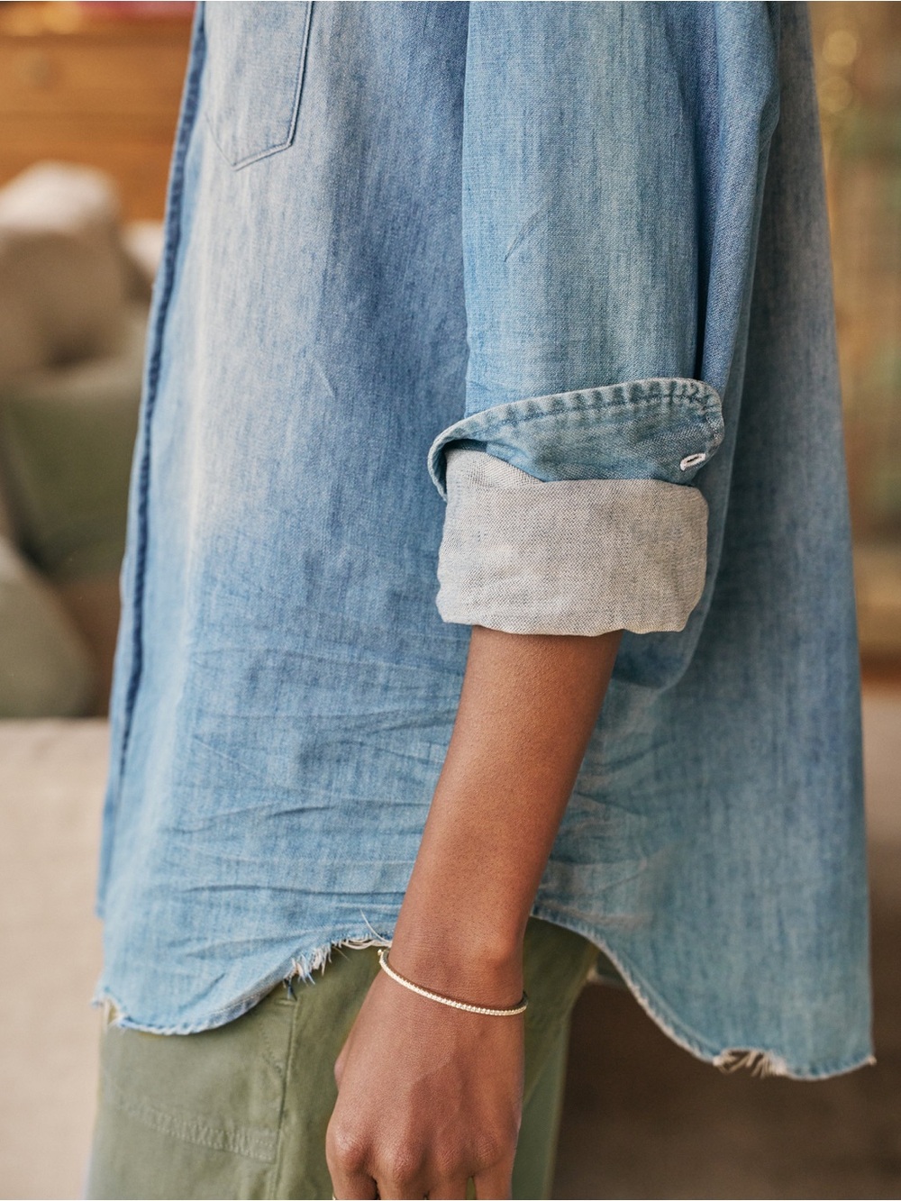 Frank & Eileen - Eileen in Distressed Vintage Wash size S - Picture 5 of 12